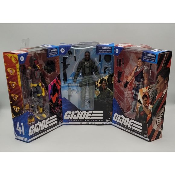 G.I. Joe Classified Series SGT. Stalker, B.A.T. &  Xamot Paoli Figure Bundle - Picture 2 of 6
